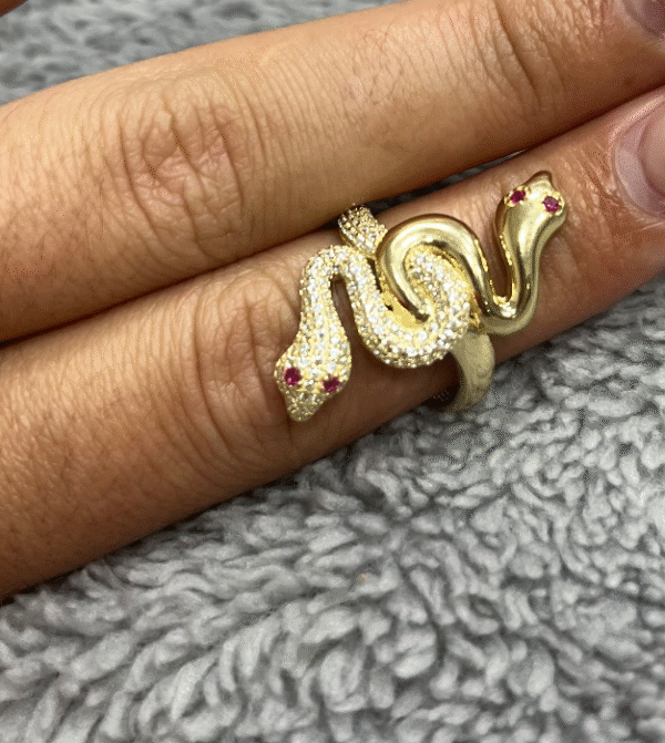 two-headed snake ring (Anillo de serpiente de dos cabezas 241