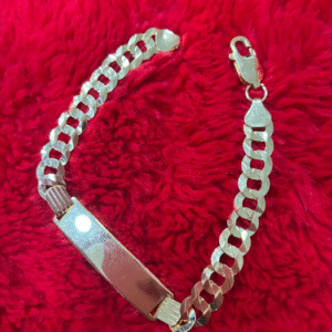Medium cuban bracelet with plate ( manilla cubana con placa 10k)   704
