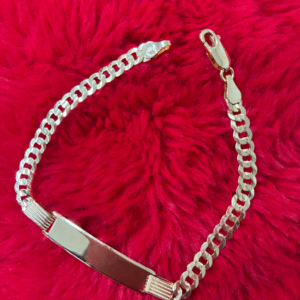 Cuban bracelet with plate 14k ( manilla cubana con placa )  702
