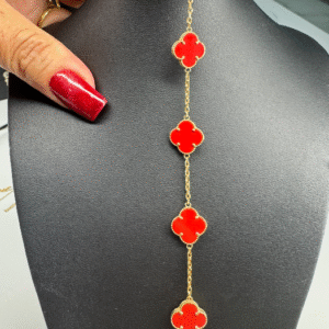 5-flowered red bracelets( manillas de 5 flores rojas )  707