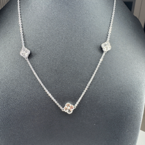 Cadena volver oro blanco 508