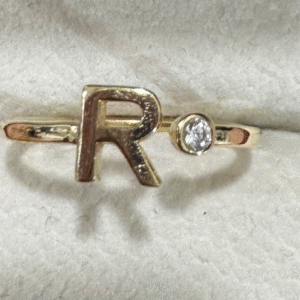 Ring with letter R   (Anillo letra R)  348
