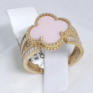 Pink clover ring     (Anillo clover rosado) 278