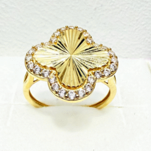 Gold clover ring(Anillo clover dorado) 301