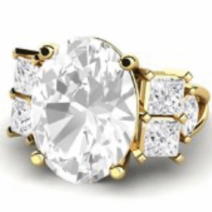 Ring with sparkling zirconia stones    (Anillo piedras brillantes de sirconia)   345